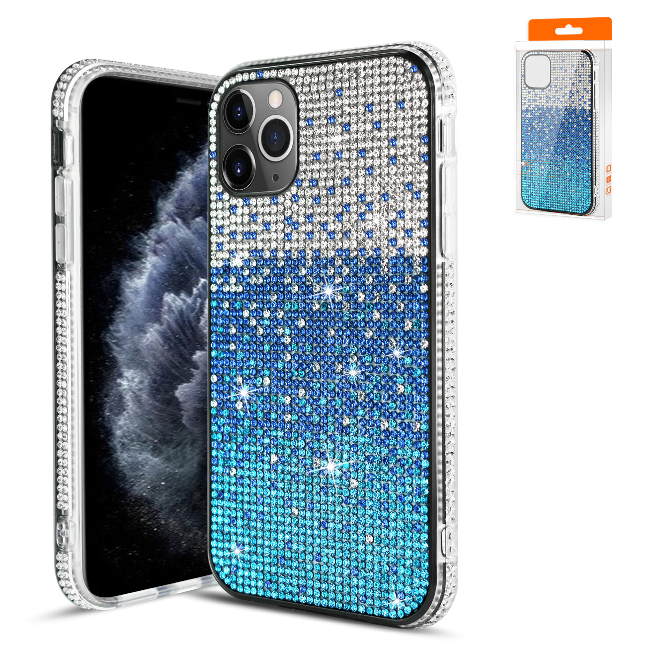 Reiko Design Diamond Case For APPLE IPHONE 11 PRO MAX In Blue