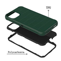 3-In-1 Hybrid Heavy Duty Holster Combo Case For APPLE IPHONE 11 PRO In Green