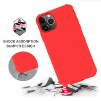 3-In-1 Hybrid Heavy Duty Holster Combo Case For APPLE IPHONE 11 PRO In Red