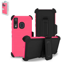 3-In-1 Hybrid Heavy Duty Holster Combo Case For In Hot Pink