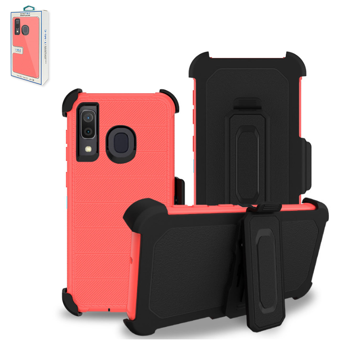 Combo Shell 3-In-1 Hybrid Heavy Duty Holster Combo Case For In Pink – Reiko
