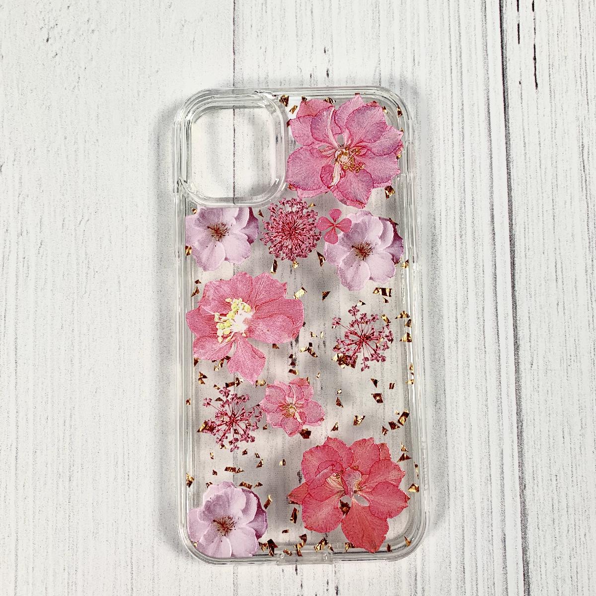 Pressed dried flower Design Phone case for LG Aristo 5/K31/K30 2020/Aristo 5 Plus in Pink