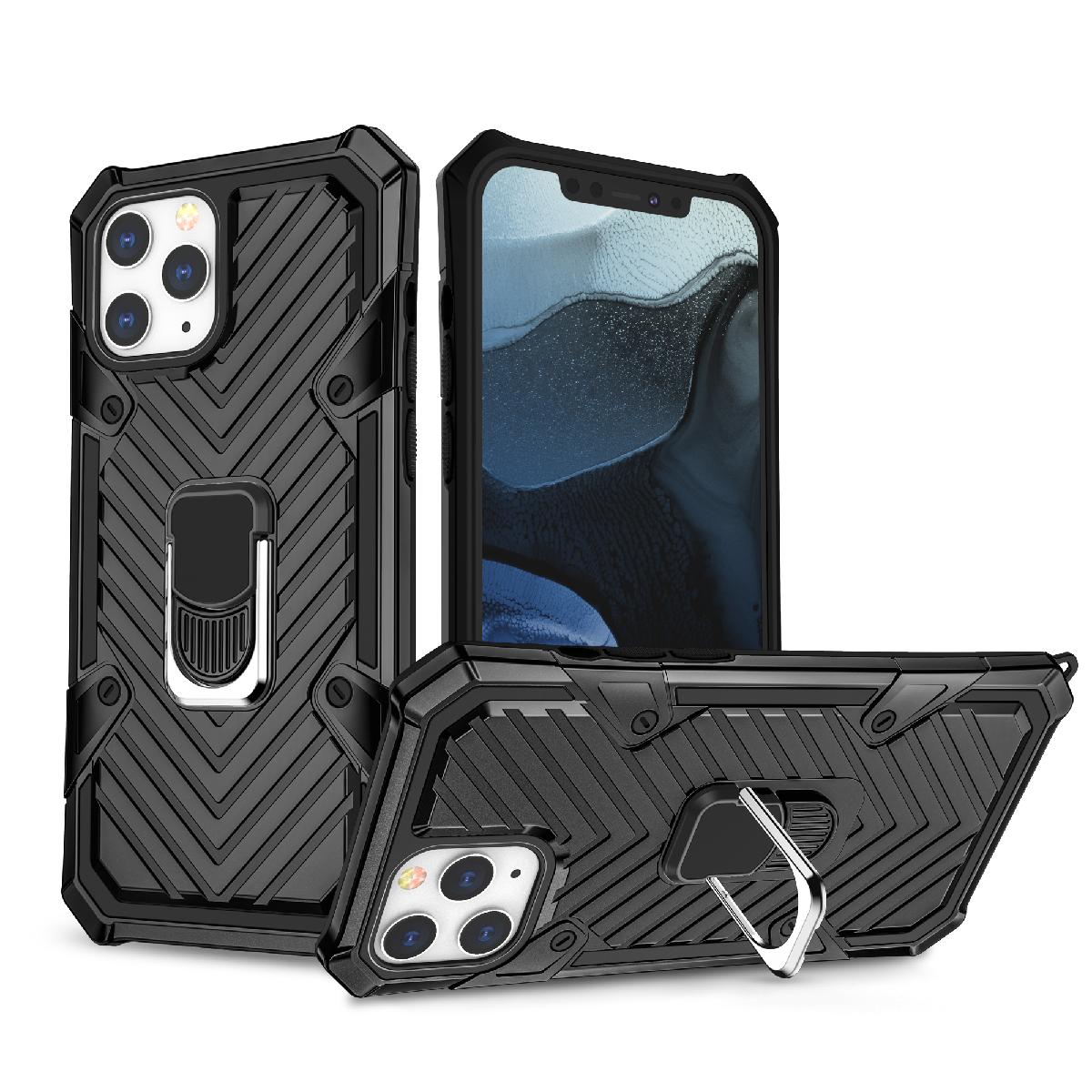 IPHONE 12 MINI Kickstand Anti-Shock And Anti Falling Case In Black