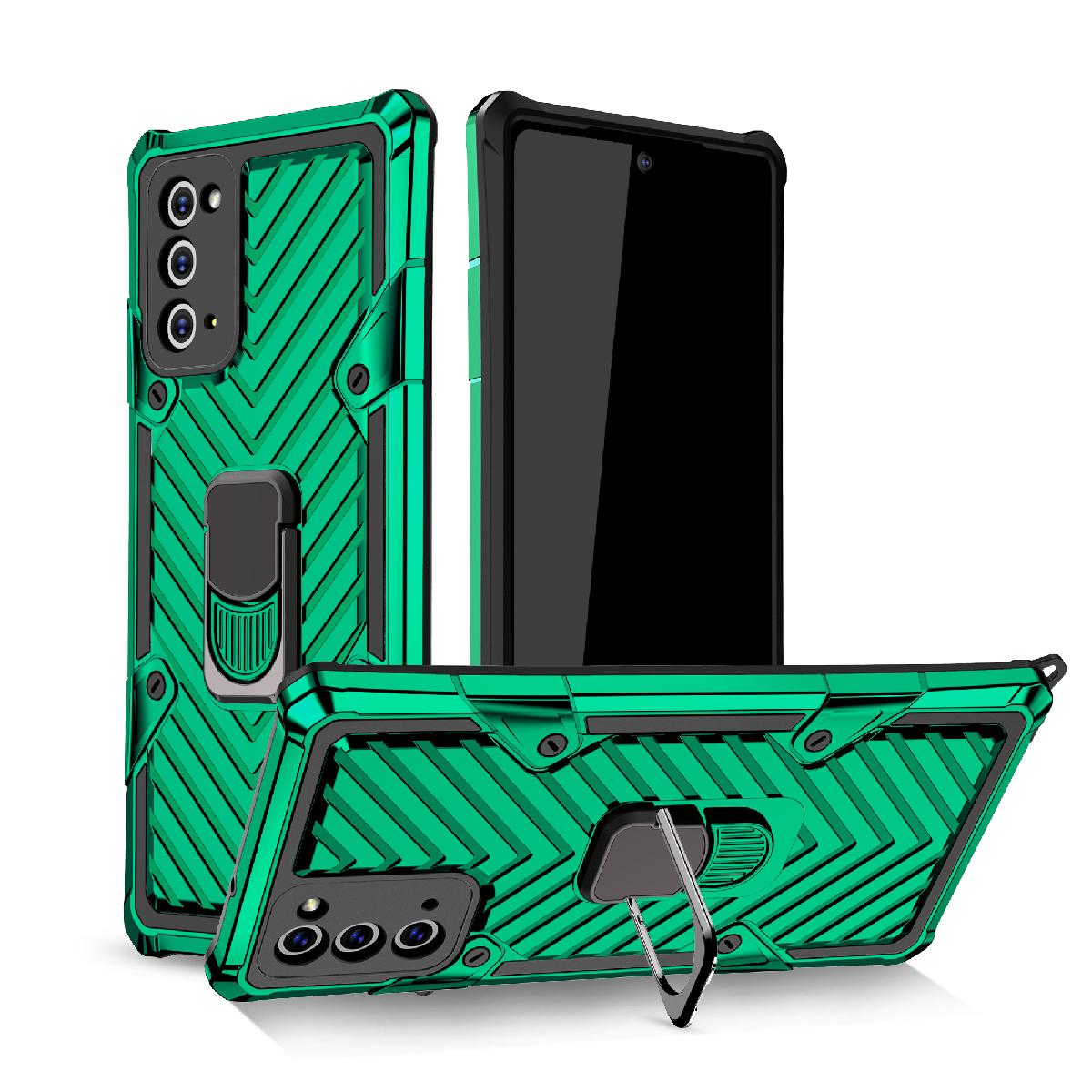 Reiko Kickstand Anti-Shock And Anti Falling Case for SAMSUNG GALAXY NOTE 20 ULTRA In Green