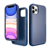 3in1 Hybrid Heavy Duty Defender Rugged Armor Case For APPLE IPHONE 11 PRO In Blue