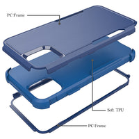 3in1 Hybrid Heavy Duty Defender Rugged Armor Case For APPLE IPHONE 11 PRO In Blue