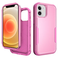 3in1 Hybrid Heavy Duty Defender Rugged Armor Case For APPLE IPHONE 12 MINI In Pink