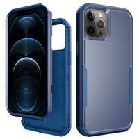 3in1 Hybrid Heavy Duty Defender Rugged Armor Case For APPLE IPHONE 12 /12 PRO In Navy