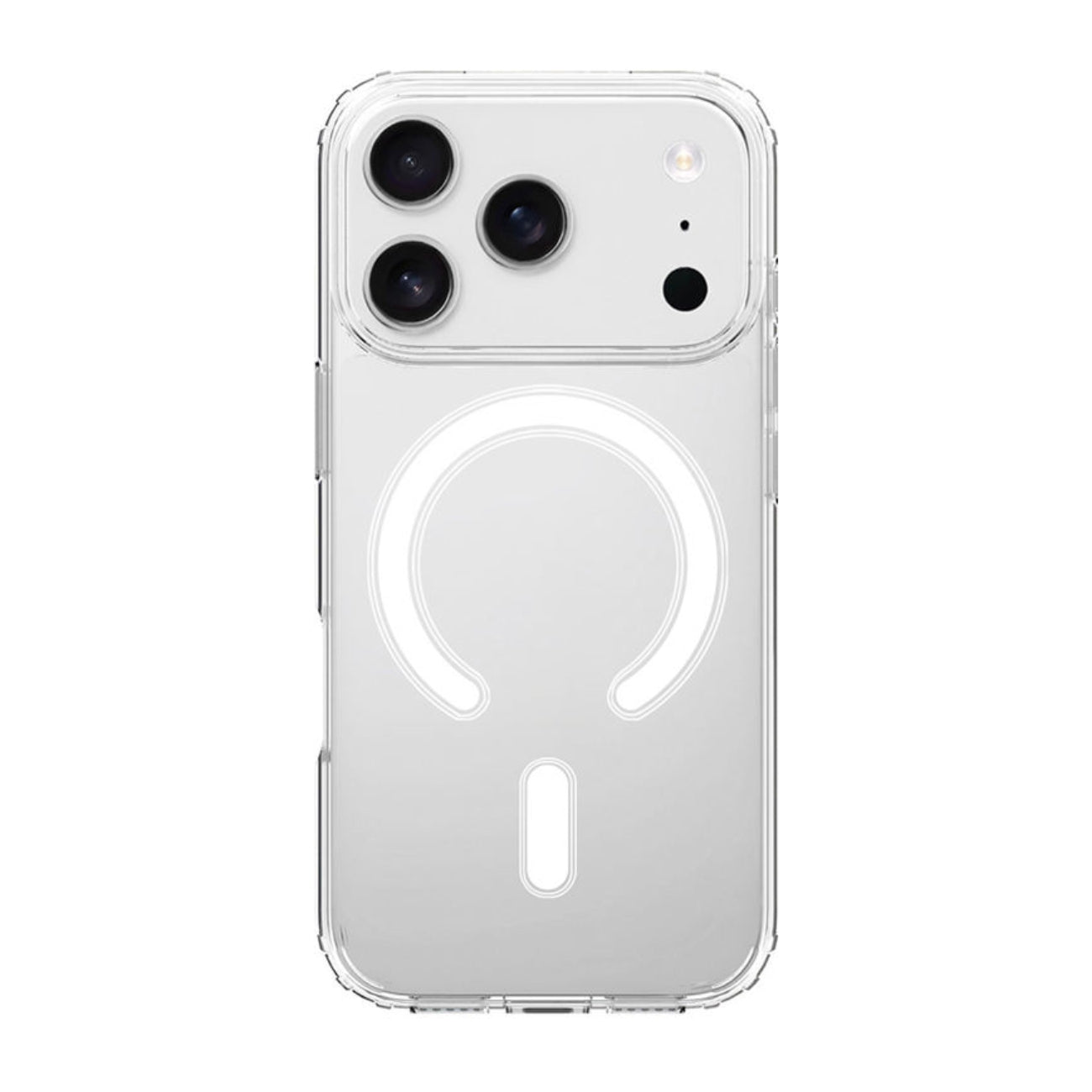 Magnetic Wireless Charging TPU Bumper Case For iPhone 17 PRO In Clear , SKU: PC34-IPH17AIRCL