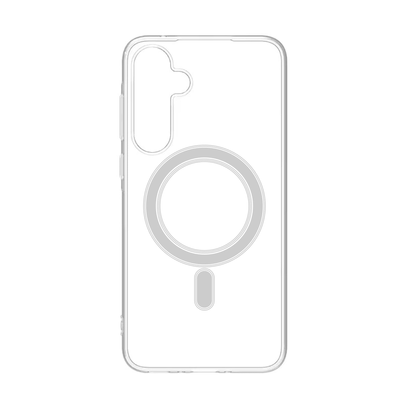 Reiko Magnetic Wireless Charging TPU Bumper Case For Samsung S24 In Clear