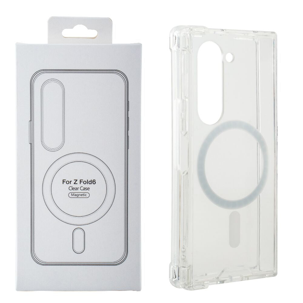 Magnetic Wireless Charging TPU Bumper Case For Z FOLD 6 In Clear