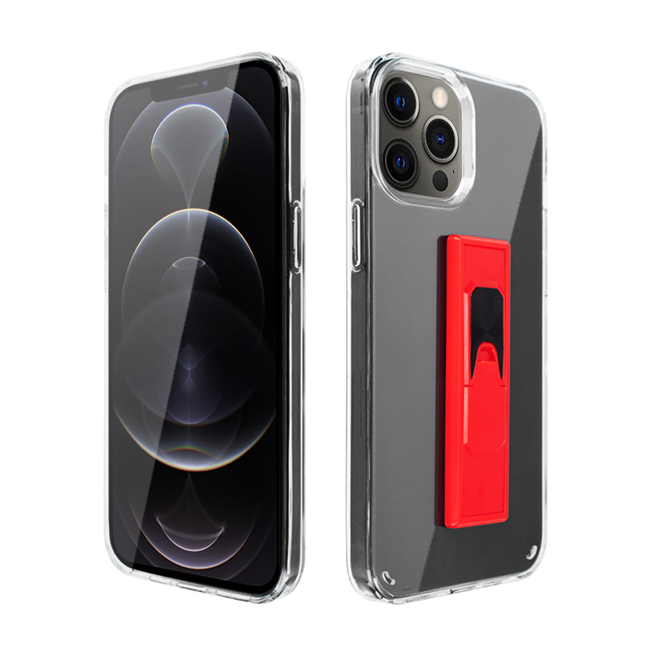 TPU Bumper Shockproof Case With Embedded Coil APPLE IPHONE 12 PRO MAX In Red