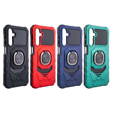 Kickstand Ring Holder TPU Shockproof Case for Samsung Galaxy A25 in Blue