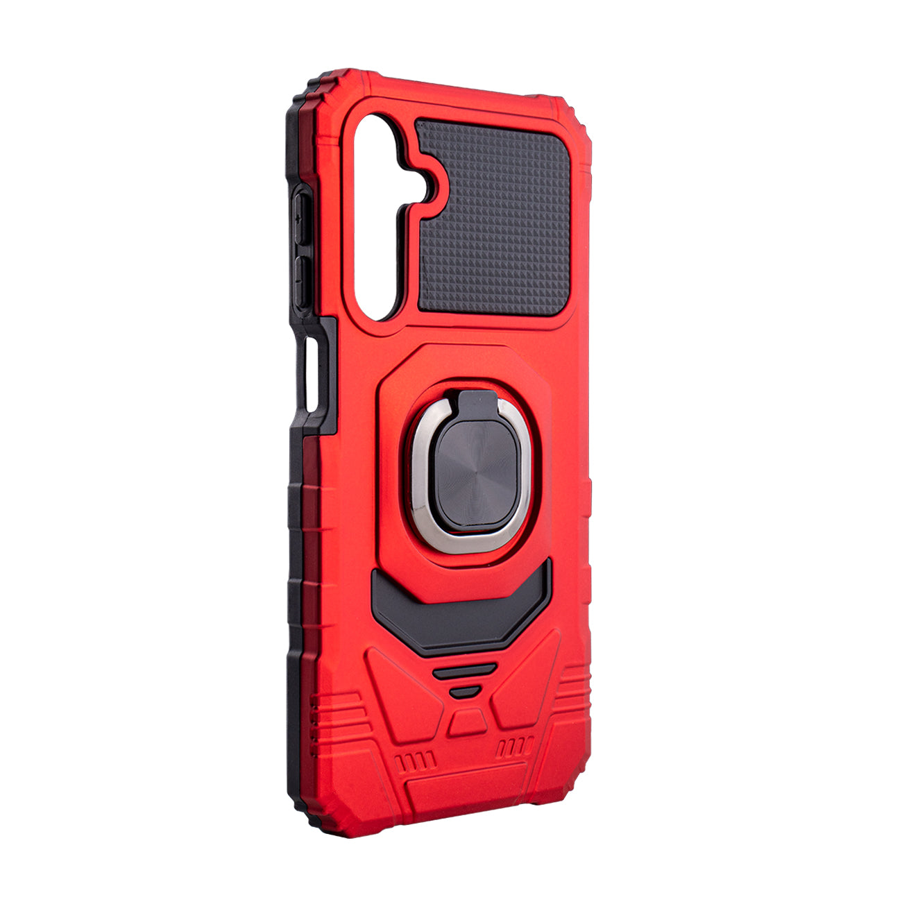 Kickstand Ring Holder TPU Shockproof Case for Samsung Galaxy A25 in Red