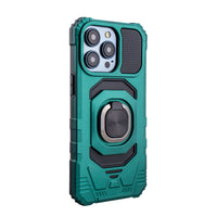 Kickstand Ring Holder TPU Shockproof Case for iPhone 15  PRO MAX in GREEN