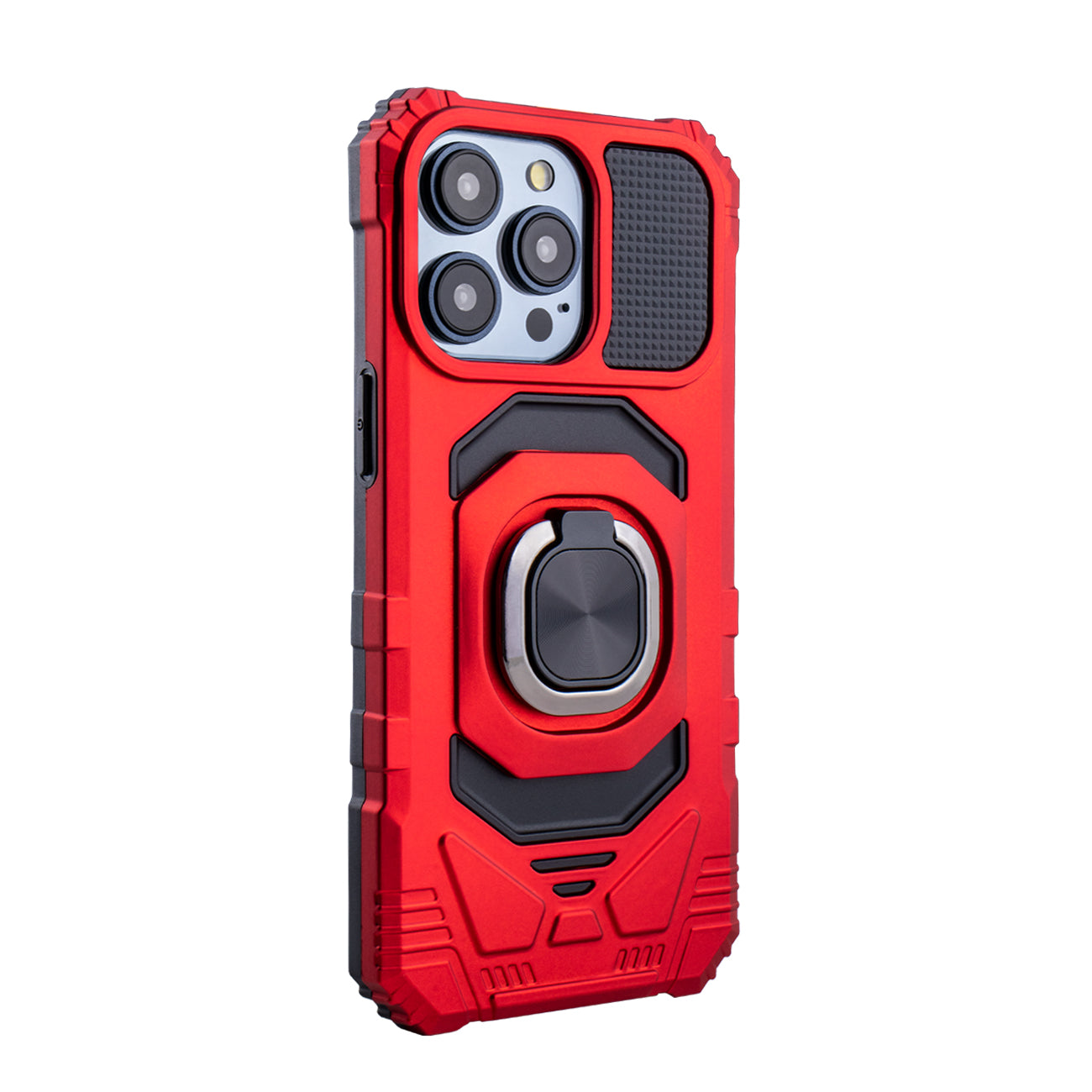 Kickstand Ring Holder TPU Shockproof Case for iPhone 15  PRO MAX in RED