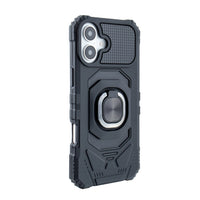 Kickstand Ring Holder TPU Shockproof Case for IPHONE 16 PLUS in Black