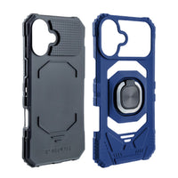 Kickstand Ring Holder TPU Shockproof Case for IPHONE 16 PLUS in Blue