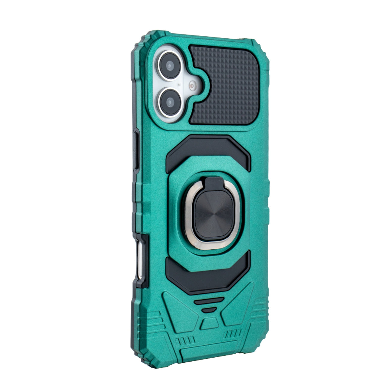 Kickstand Ring Holder TPU Shockproof Case for IPHONE 16 PLUS in Green