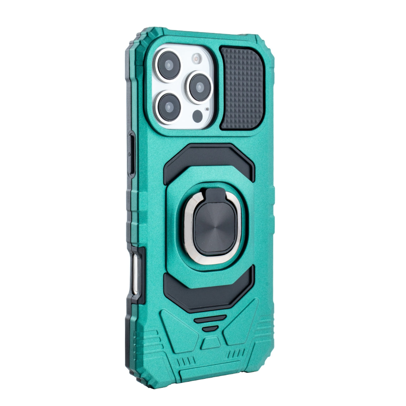 Kickstand Ring Holder TPU Shockproof Case for iPhone 16  PRO MAX in GREEN