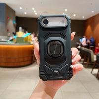 Kickstand Ring Holder TPU Shockproof Case for iPhone 17 AIR in Black , SKU: PC65-IPH17AIRBK
