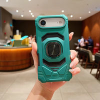 Kickstand Ring Holder TPU Shockproof Case for IPHONE 17 AIR in Green , SKU: PC65-IPH17AIRGR