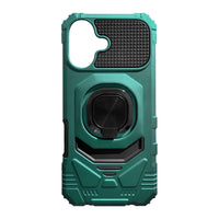 Kickstand Ring Holder TPU Shockproof Case for IPHONE 17 in Green , SKU: PC65-IPH17GR