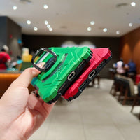 Kickstand Ring Holder TPU Shockproof Case for iPhone 17 PRO in Red , SKU: PC65-IPH17PRORD