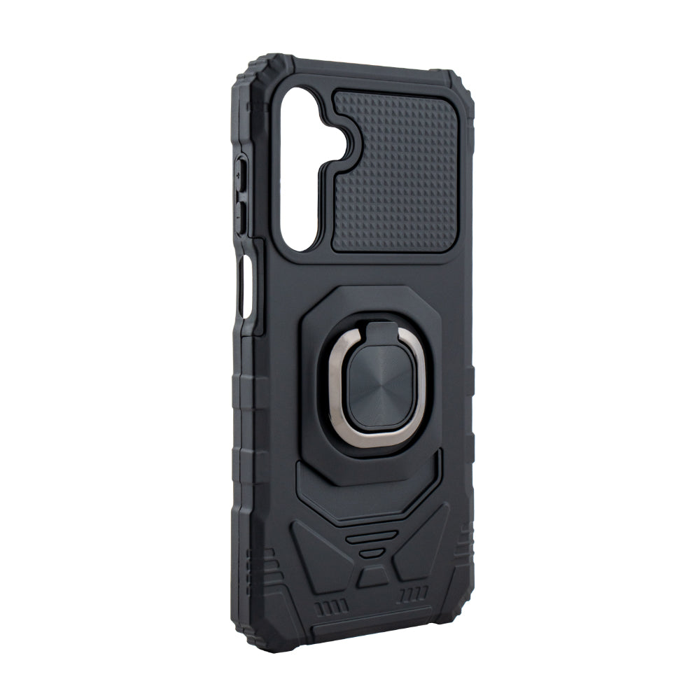 Kickstand Ring Holder TPU Shockproof Case for Samsung Galaxy A16 in Black