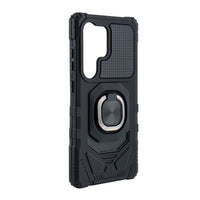 Kickstand Ring Holder TPU Shockproof Case for Samsung Galaxy S25 ULTRA in Black