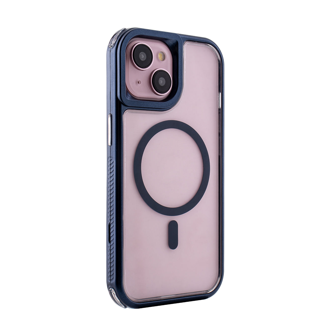 Heavy Duty 3-in-1 Hybrid Shockproof Anti-Fall Protective Magnetic Case for iPhone 15   in Blue