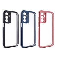 Heavy Duty Transparent Shockproof Protection 3-in-1 Hybrid Protective Case For GALAXY A15 5G In Pink