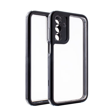 Heavy Duty Transparent Shockproof Protection 3-in-1 Hybrid Protective Case For GALAXY A15 5G In Black