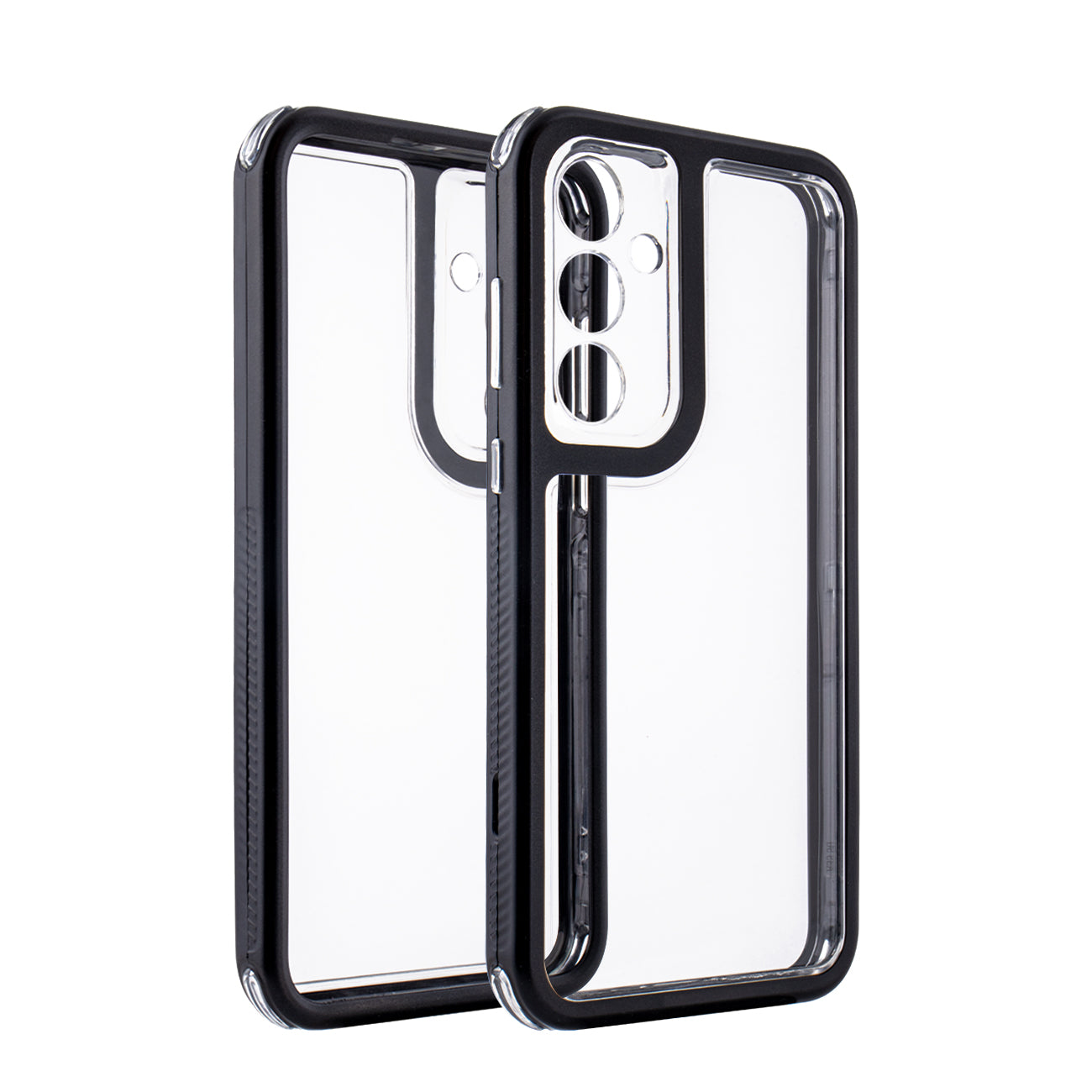 Heavy Duty Transparent Shockproof Protection 3-in-1 Hybrid Protective Case For GALAXY A35 5G In Black