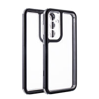 Heavy Duty Transparent Shockproof Protection 3-in-1 Hybrid Protective Case For GALAXY A55 5G In Black