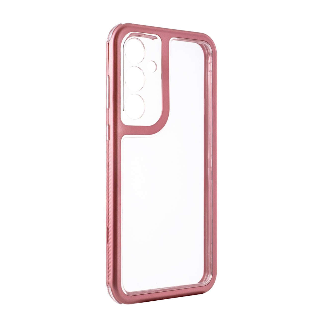 Heavy Duty Transparent Shockproof Protection 3-in-1 Hybrid Protective Case For GALAXY A55 5G In Pink