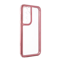 Heavy Duty Transparent Shockproof Protection 3-in-1 Hybrid Protective Case For GALAXY A55 5G In Pink