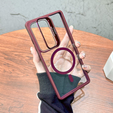Magnetic Phone Case with Built-in Invisible Kickstand Compatible with Samsung Galaxy S25 ULTRA (PC70-SAMS25URD)