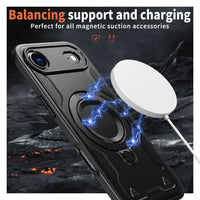 Reiko 360¡ã Rotating Magnetic Versatile Stand Black Compatible with  iPhone 17 AIR , SKU: PC73-IPH17AIRBK