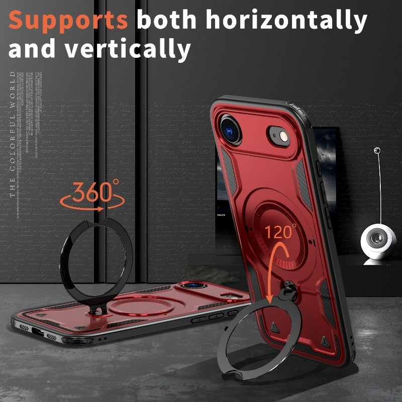 Reiko 360¡ã Rotating Magnetic Versatile Stand Red Compatible with iPhone 17 AIR  , SKU: PC73-IPH17AIRRD