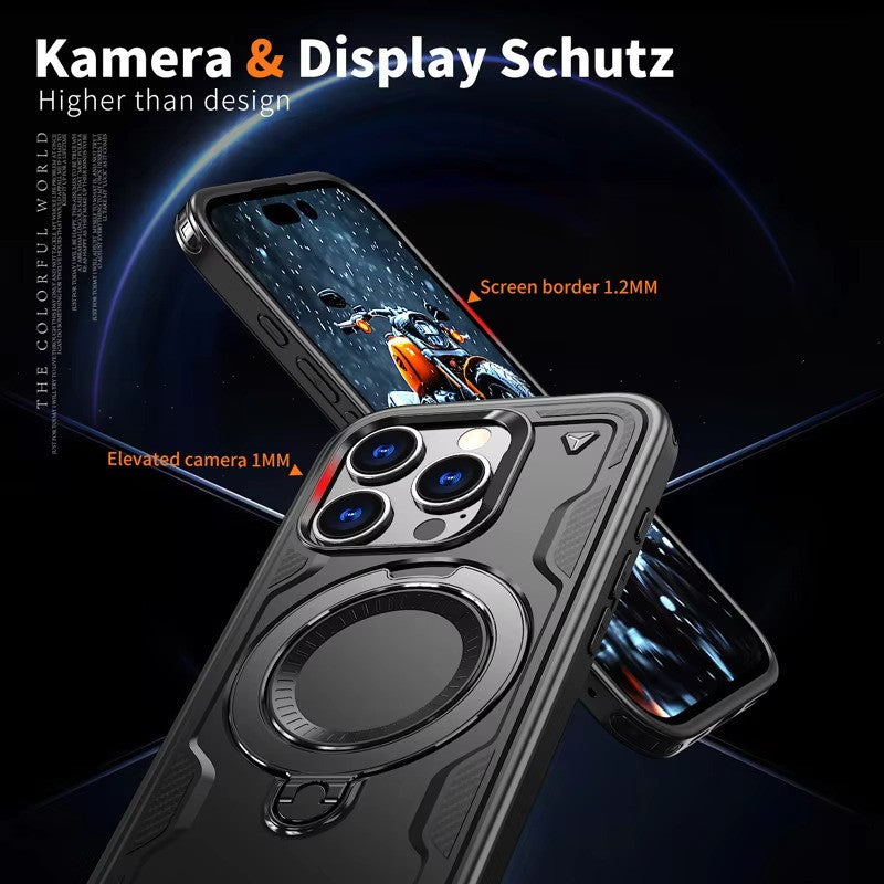 Reiko 360¡ã Rotating Magnetic Versatile Stand Black Compatible with  iPhone 17  SKU:PC73-IPH17BK