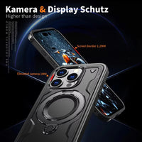 Reiko 360¡ã Rotating Magnetic Versatile Stand Black Compatible with  iPhone 17  SKU:PC73-IPH17BK