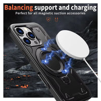 Reiko 360¡ã Rotating Magnetic Versatile Stand Black Compatible with  iPhone 17  SKU:PC73-IPH17BK
