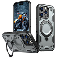 Reiko 360¡ã Rotating Magnetic Versatile Stand Gray Compatible with iPhone 17 SKU:PC73-IPH17GY