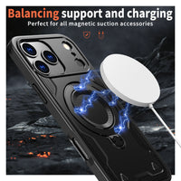 Reiko 360¡ã Rotating Magnetic Versatile Stand Black Compatible with  iPhone 17 PRO MAX  , SKU: PC73-IPH17MAXBK