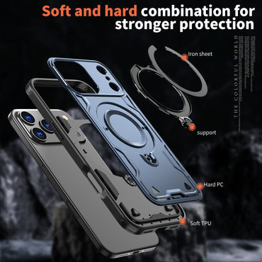 Reiko 360¡ã Rotating Magnetic Versatile Stand Navy Blue Compatible with iPhone 17 PRO MAX   , SKU: PC73-IPH17MAXNV