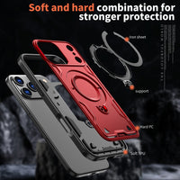 Reiko 360¡ã Rotating Magnetic Versatile Stand Red Compatible with iPhone 17 PRO MAX   , SKU: PC73-IPH17MAXRD