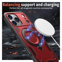Reiko 360¡ã Rotating Magnetic Versatile Stand Red Compatible with iPhone 17 PRO MAX   , SKU: PC73-IPH17MAXRD