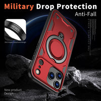 Reiko 360¡ã Rotating Magnetic Versatile Stand Red Compatible with iPhone 17 PRO MAX   , SKU: PC73-IPH17MAXRD