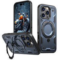Reiko 360¡ã Rotating Magnetic Versatile Stand Navy Blue Compatible with iPhone 17  SKU:PC73-IPH17NV